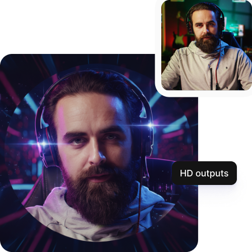 sketch to image in HD-resolution pictures