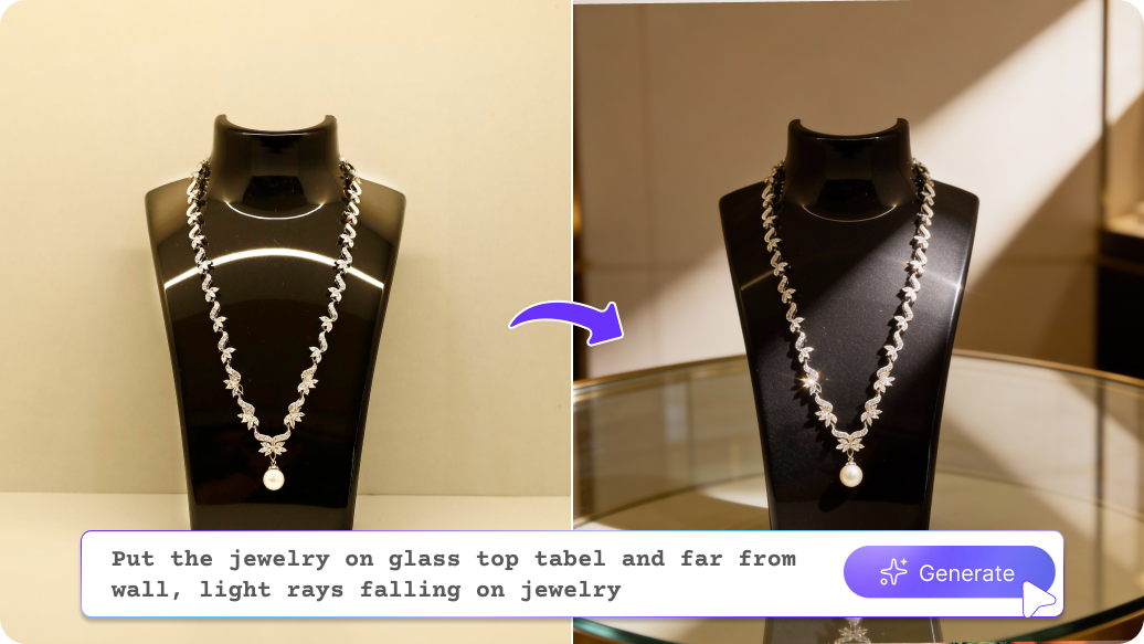 AI image editor for jewelry thumbnail