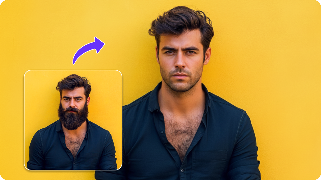 Remove beard filter thumbnail