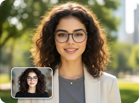 Outdoor headshot tool preview