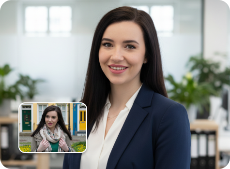 Professional headshots tool preview