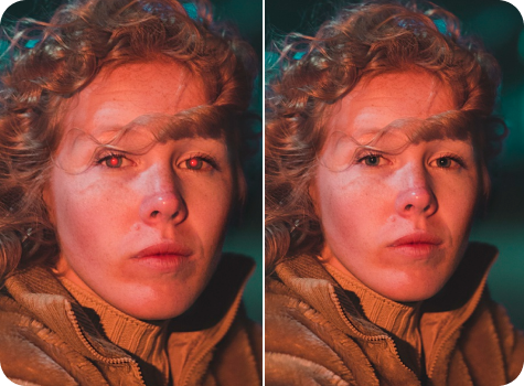 Red eye remover tool preview