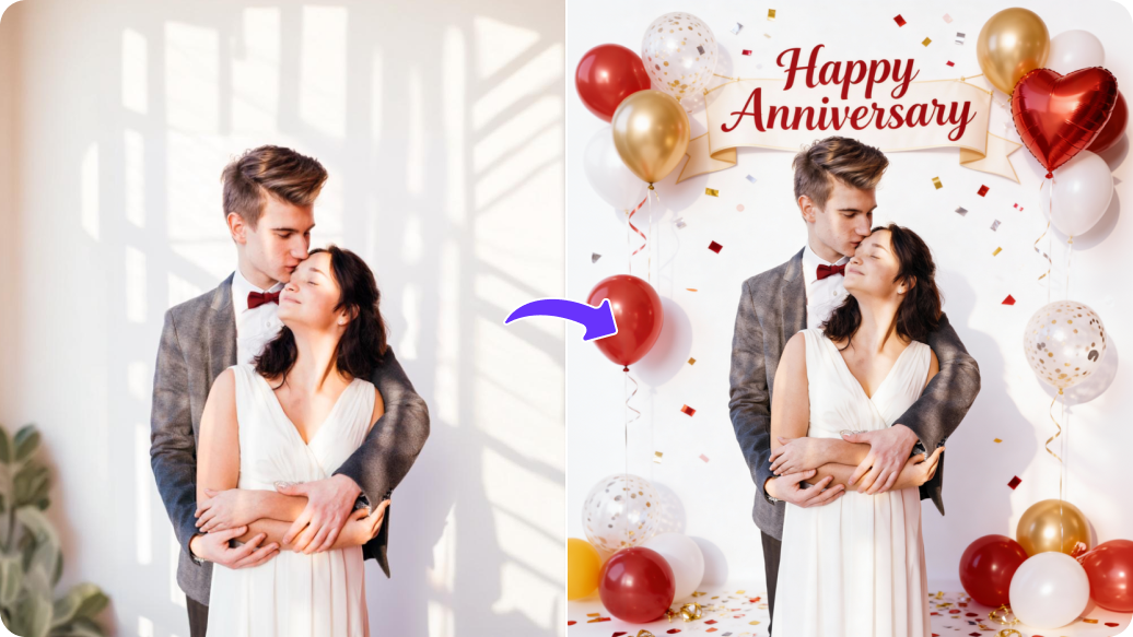 AI Anniversary photo editor thumbnail