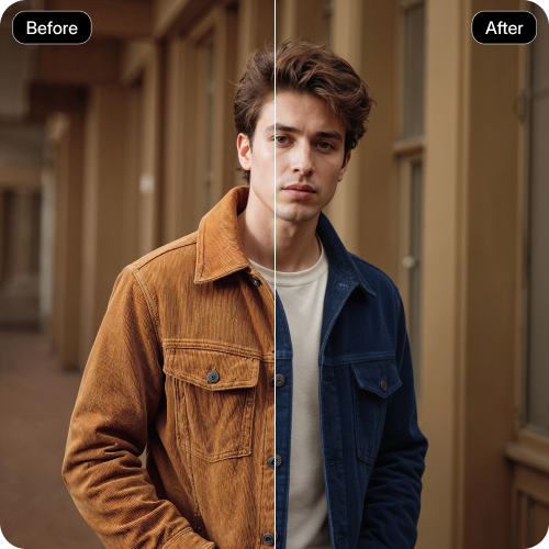 AI fashion photo editor: Edit outfit images online
