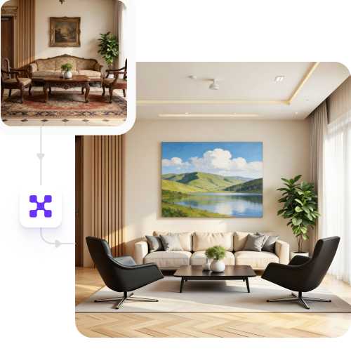 Free AI interior photo editor