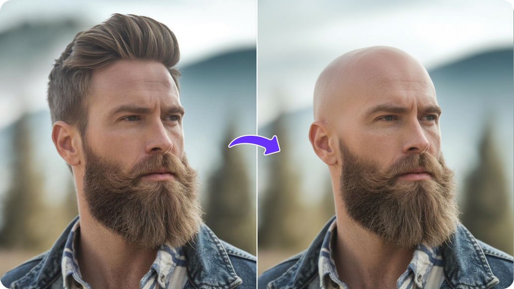 AI Bald filter thumbnail