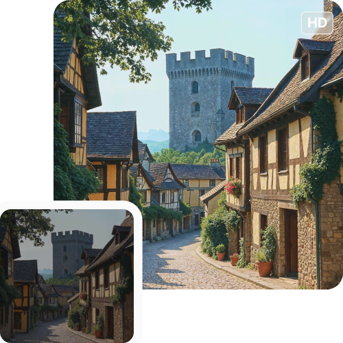 sketch to image in HD-resolution pictures