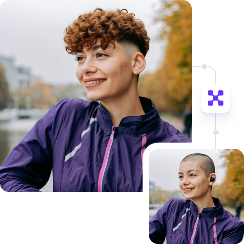 Pixelbin’s broccoli haircut filter