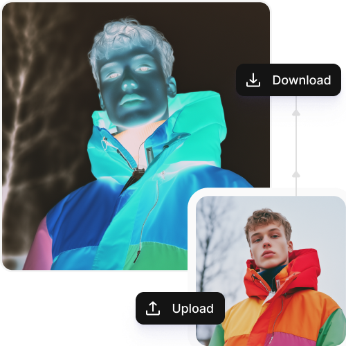 Create color-inverted images online with AI