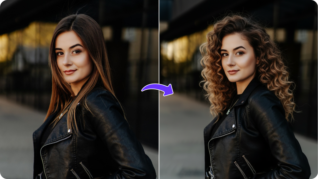 Curly hair filter thumbnail