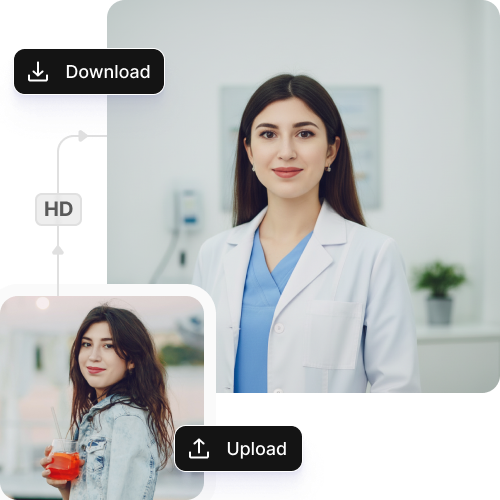 Free AI doctor headshot generator online