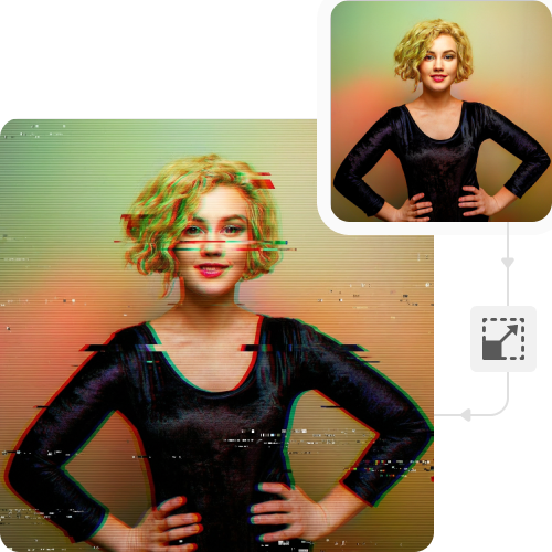 Glitch effect - Add glitch filter to image online