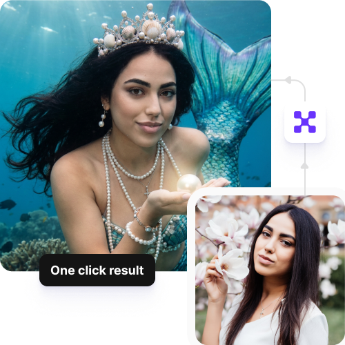 Free AI mermaid filter - Add tails, fins, or hair instantly