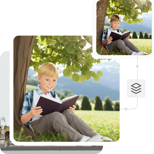 Mountain sketch to image