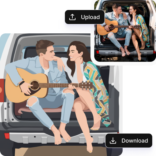 Sketch hot air baloon to image generator