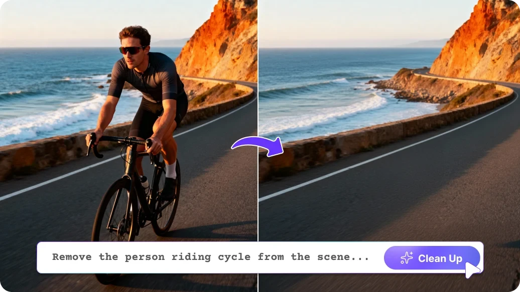 Clean up pictures with AI