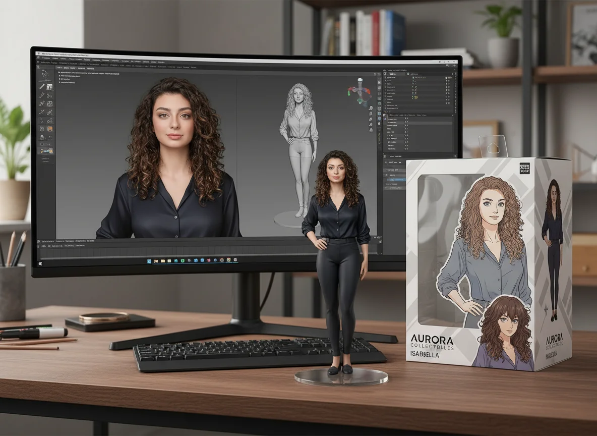 3D action figure generator