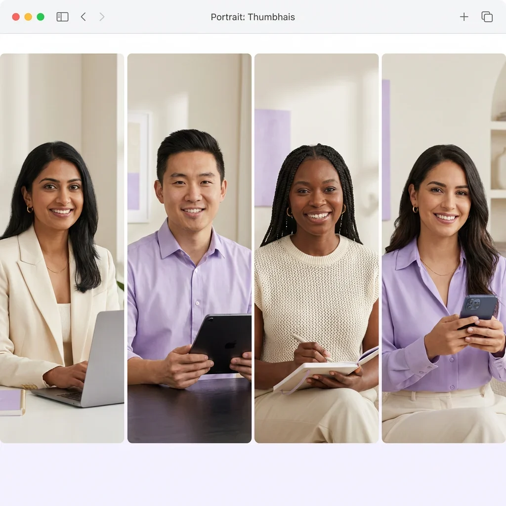 Multiple AI personas generated for different markets and ethnicities