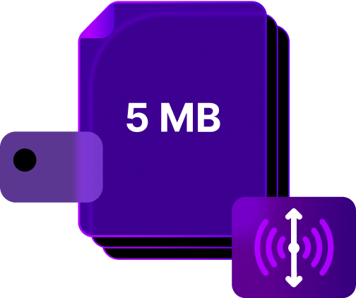 Less Bandwidth Utilization
