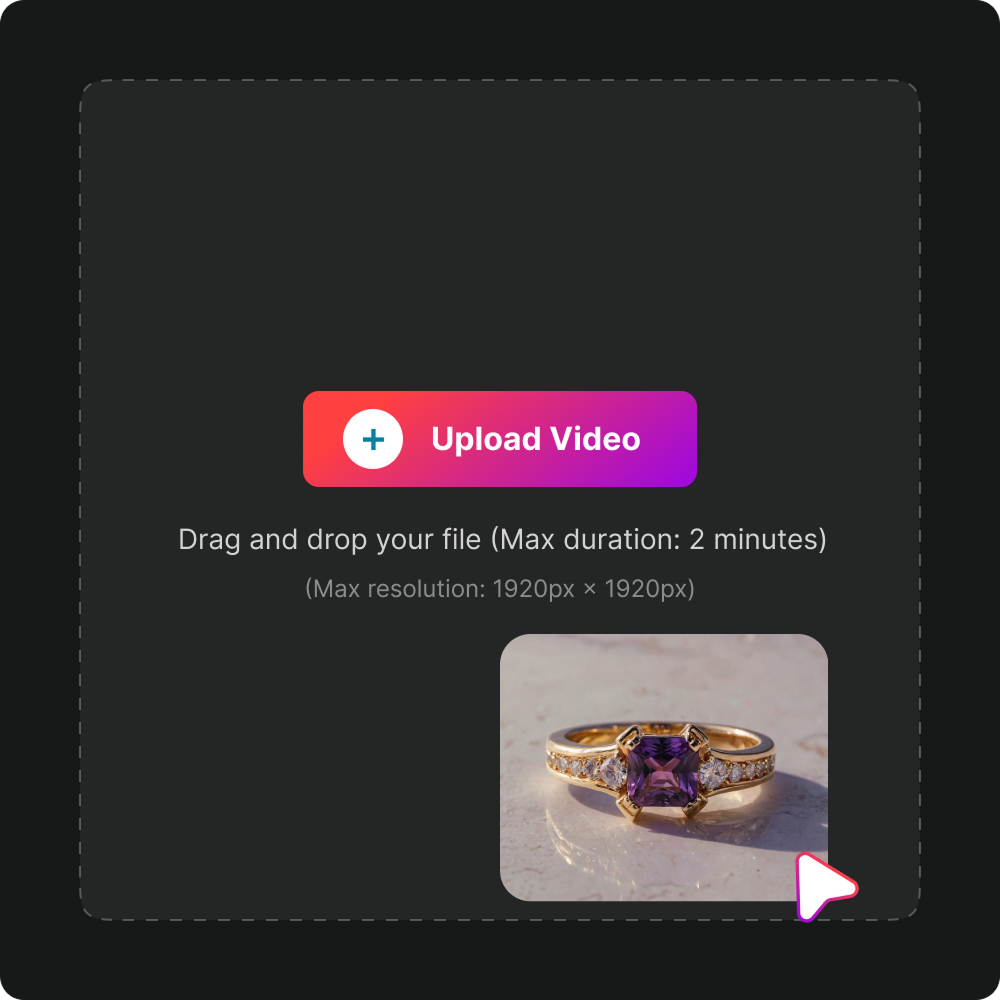 Drag and drop upload interface