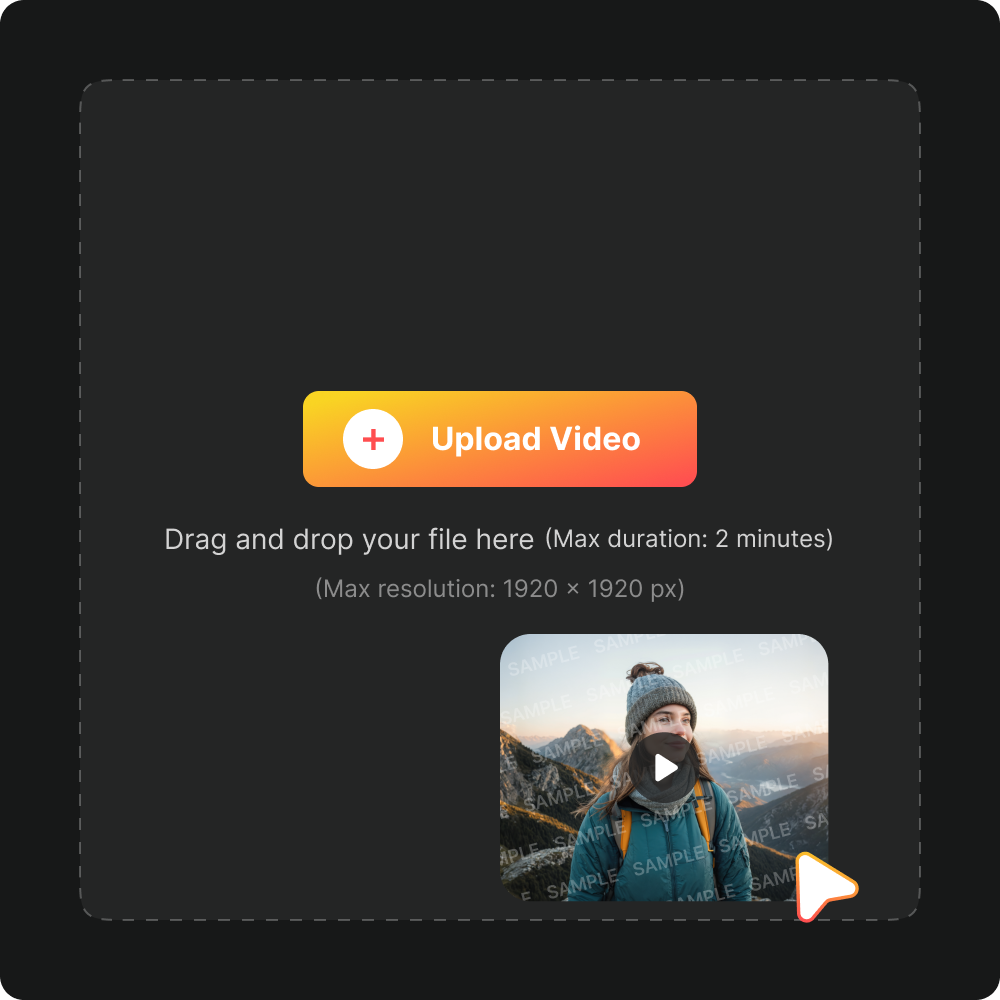 Drag and drop upload interface