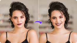AI smile filter
