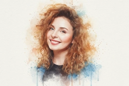 AI photo to watercolor