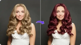 AI hair color changer