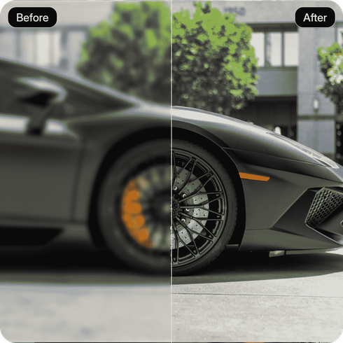 One-click unblur