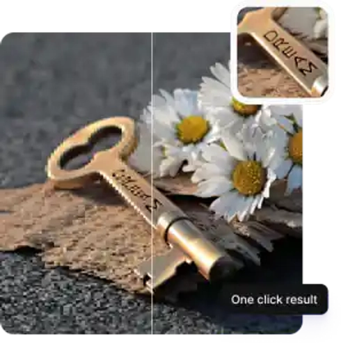 One-click enlargement