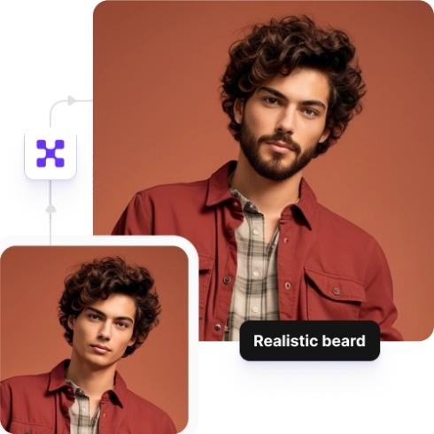 Realistic beard textures