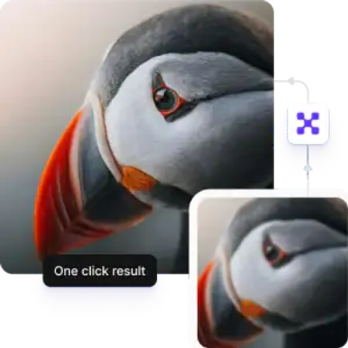 One-click image sharpening