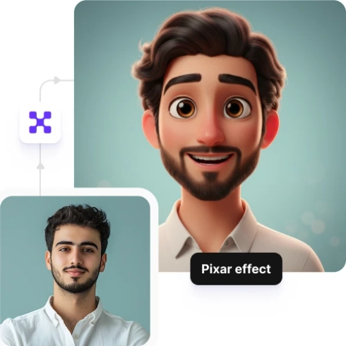 Realistic Pixar-style effect