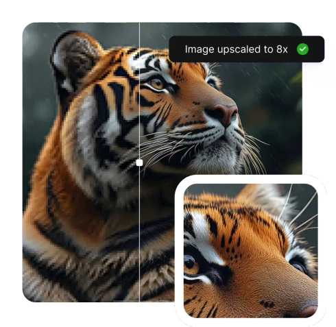 AI upscaling