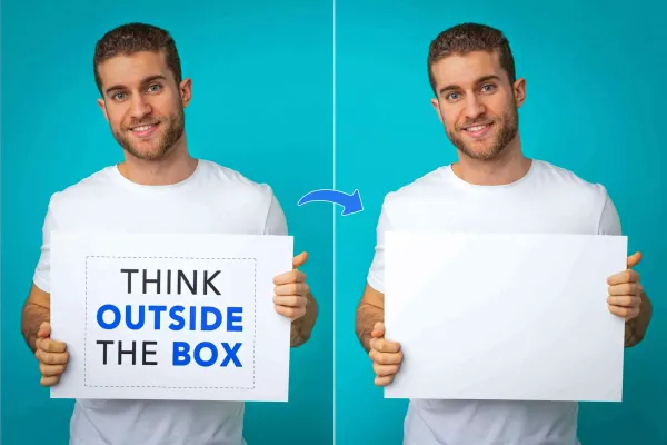 How to remove text from a picture?