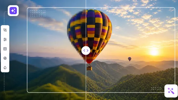 How to fix pixelated photos online with AI