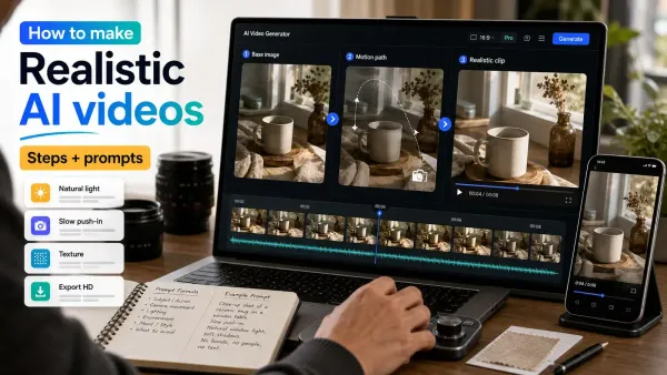 How to Make Realistic AI Videos (Steps+Best Prompts)