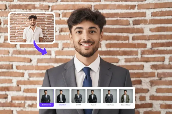 How to add suit to photo online free
