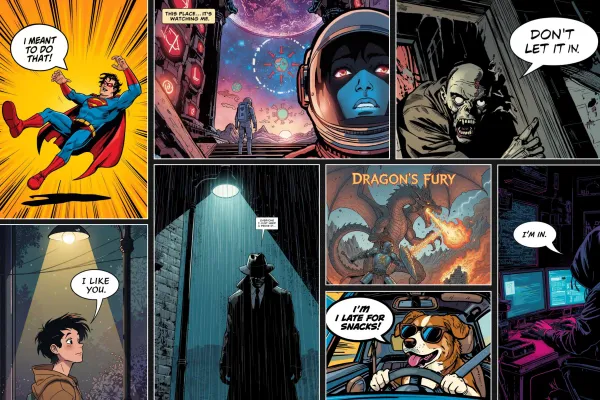 How to create a comic with AI (10 tools, most searched queries & more)
