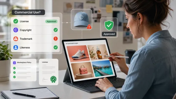 Can you use AI generated images commercially (risks, copyright rules & more)