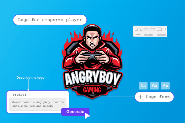 How does an AI logo generator work?