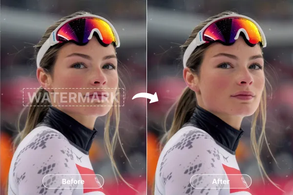 How to remove a photographer's watermark?