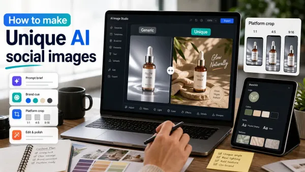 How to make social media images look unique with AI