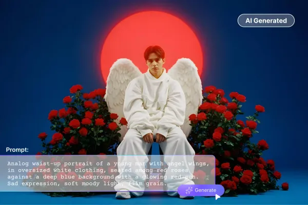 How to use an AI image generator with text prompts?