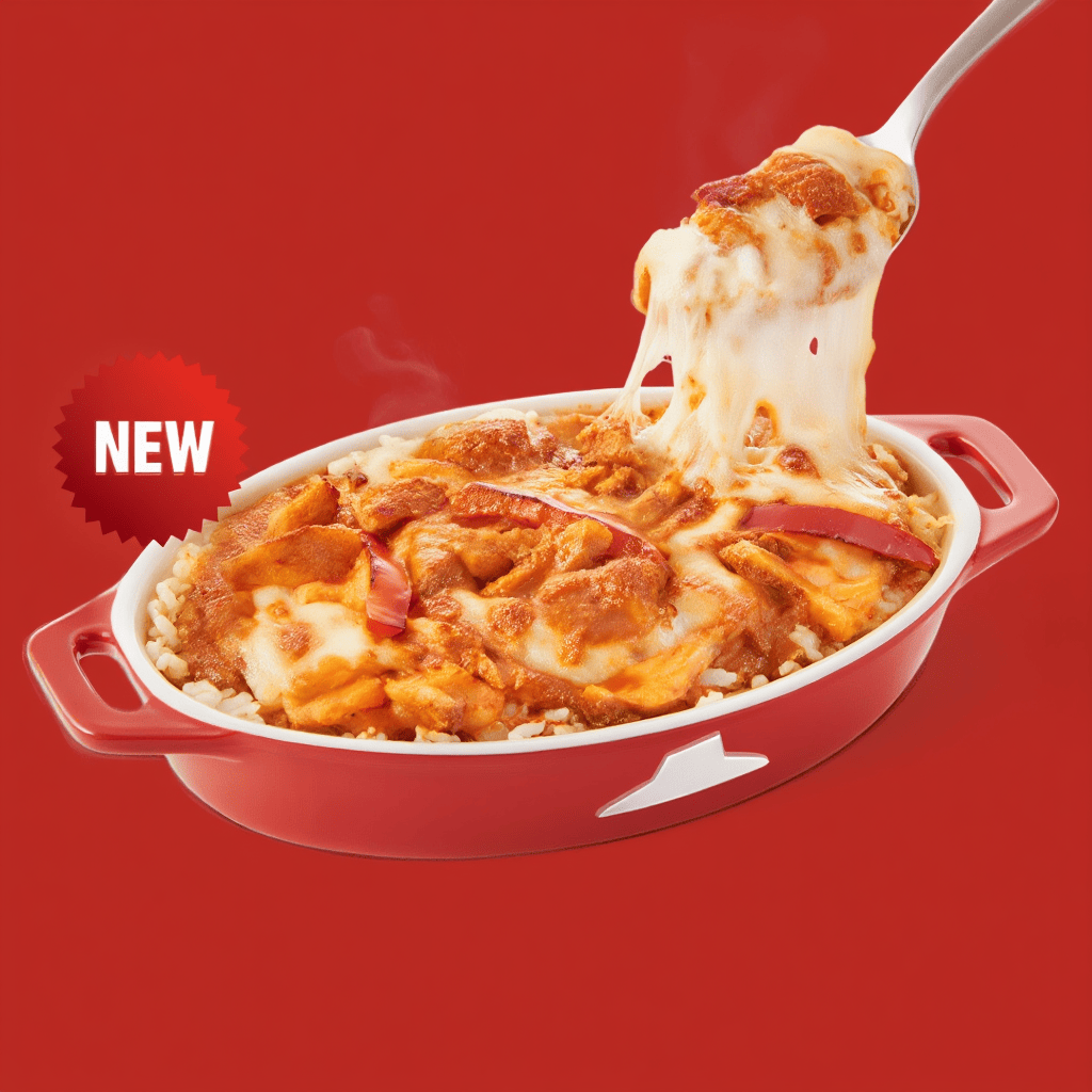 Cheese Tarik Baked Rice Curry Chicken