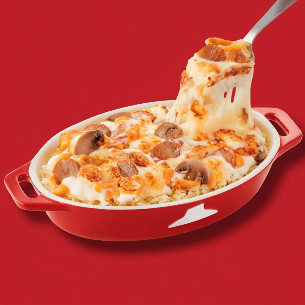 Cheese Tarik Baked Rice Creamy Chicken