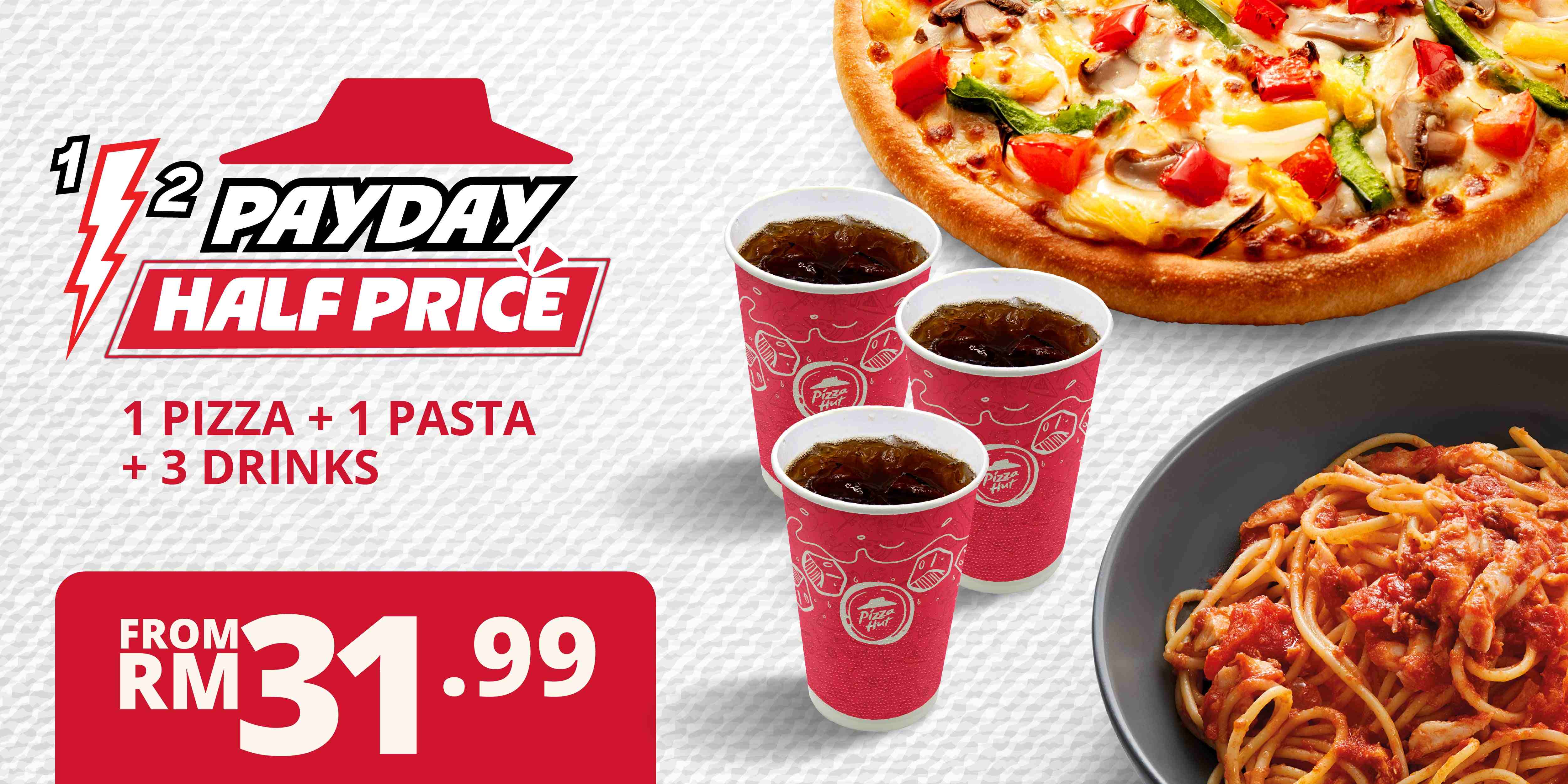 Pizza & Pasta Half Price Deal