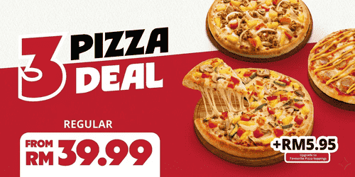 3 Reg Pizza Deal