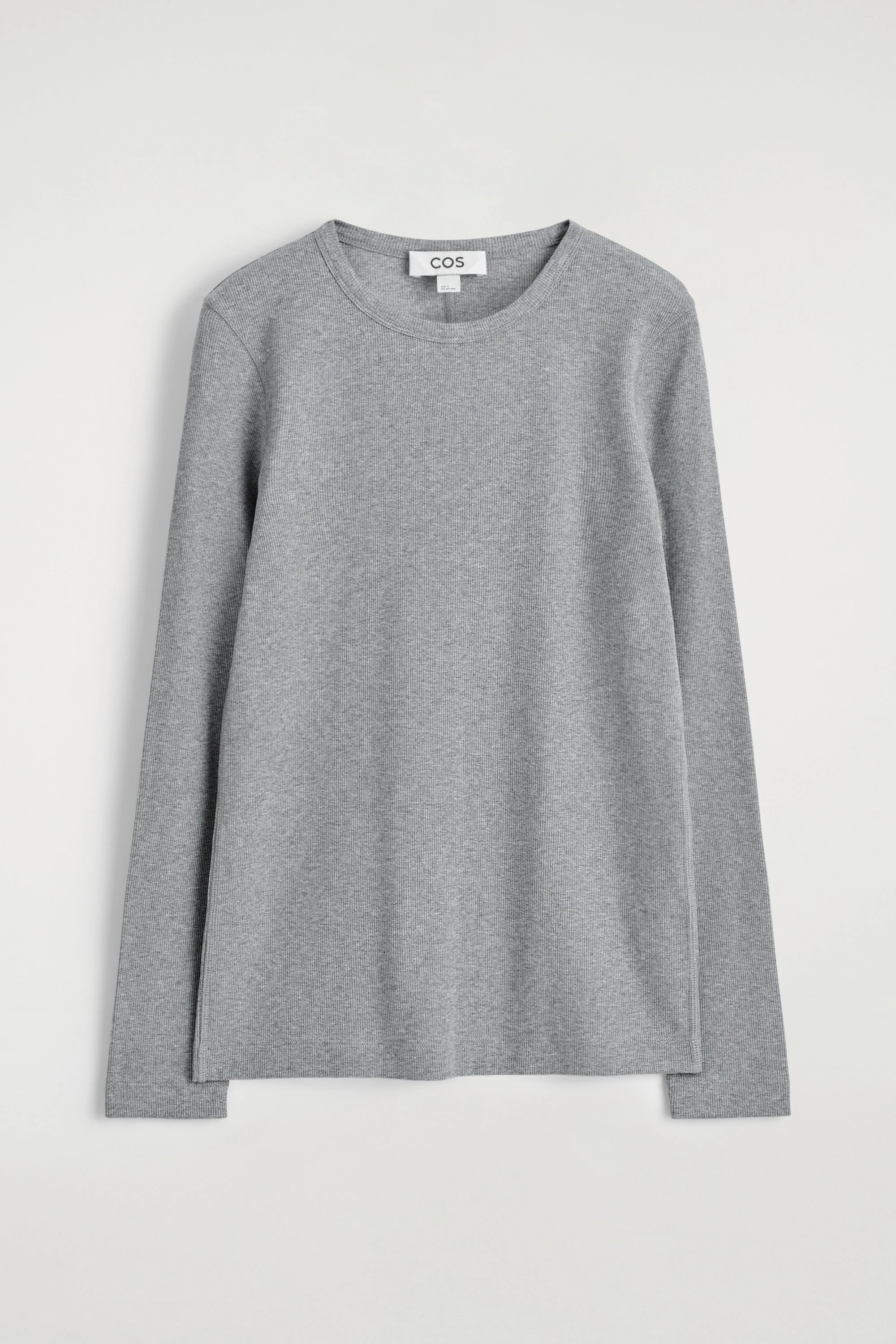 RIBBED JERSEY LONG-SLEEVED TOP