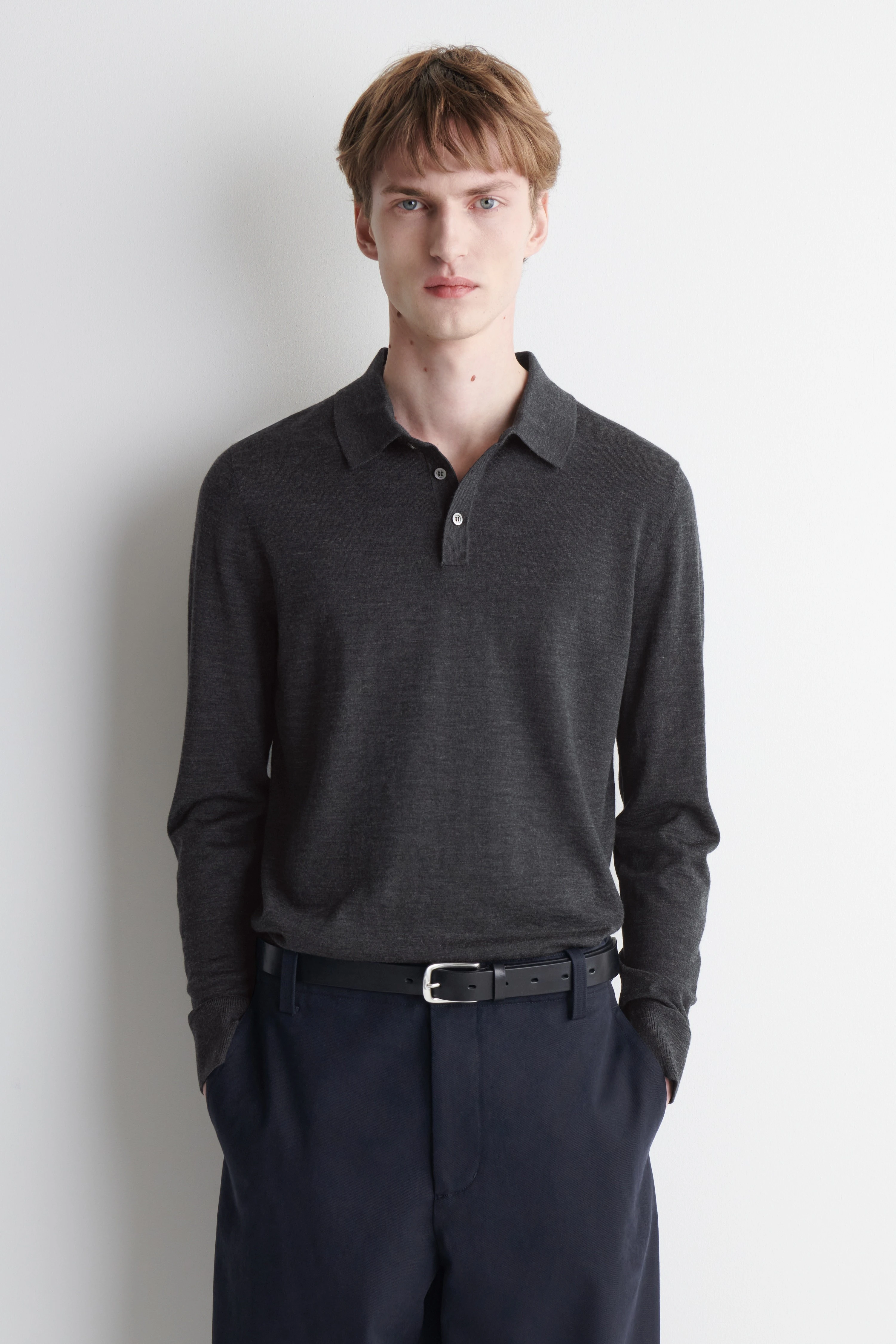 SLIM MERINO WOOL POLO SHIRT